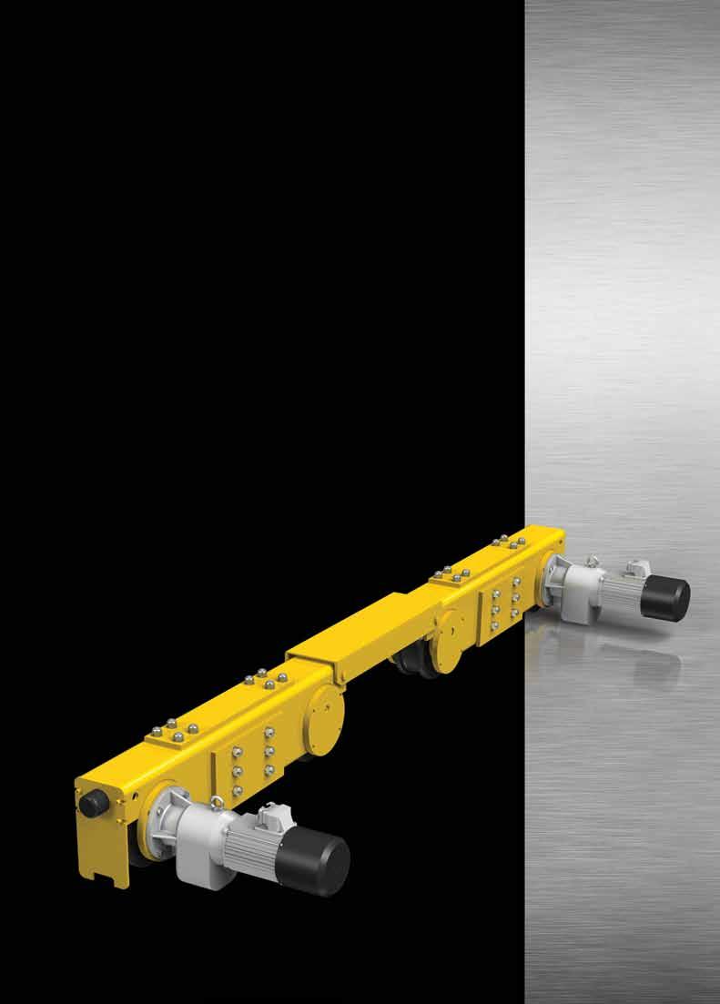 For years, Yale Hoists integrated-rotatingaxle, tube-frame end trucks have been known for their durability and dependability.