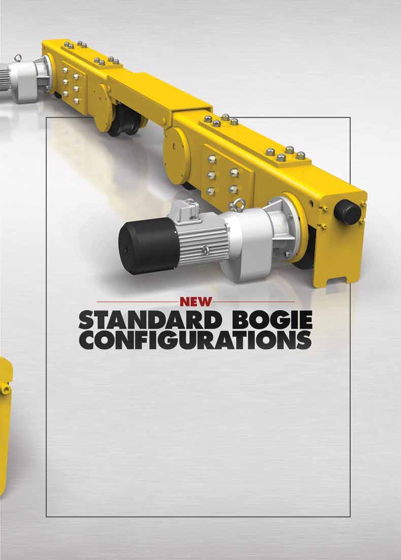 Yale end trucks are now available in a standard bogie configurations.