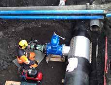 PURE WATER & WASTE WATER DISTRIBUTION REFERENCES DN300 COOLING WATER HOT TAPPING, REYKJAVIK, ICELAND, JUNE 2014 DN300 Hot Tapping was made to enlarge the cooling capacity of an Aluminium factory in