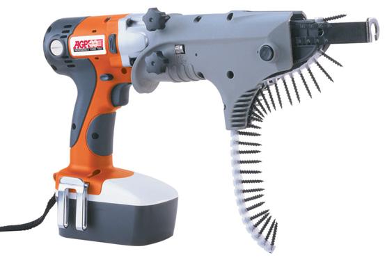 CORDLESS AUTO FEED SCREWDRIVER 5.8 N-m High Torque Motor. Auto Feed Magazine for the quickest possible fastening of collated screws. Easy to convert from standard screwdriver mode to auto-feed mode.