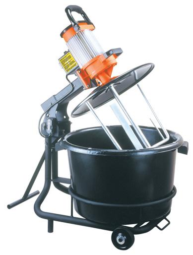 BUCKET MIXER A powerful and reliable mixing solution for a wide variety of media, the AM5000 is the most labor saving mixer available. It is much safer than a hand-held mixer.