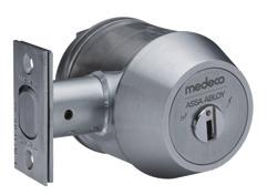28 Medeco 3 Logic Deadbolts In addition to the physical security of the Maxum deadbolt, the Medeco 3 Logic cylinder provides an audit trail, the ability to schedule user access rights and the freedom