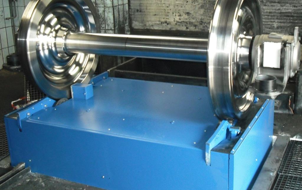ADVANTAGES DESIGNS Device is integrated into a pit by the customer Manual and automatic operation can be provided As roll device with fixed track width for rolling wheel diameter of 500mm up