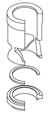 The soft seat design is used when ANSI Class VI bubble-tight shutoff is desired.