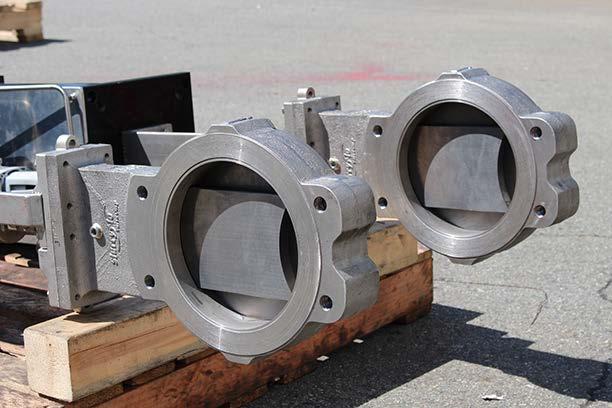 HARD COATING WEAR COMPONENTS (12" TO 60" VALVES) The gate and seat plate are