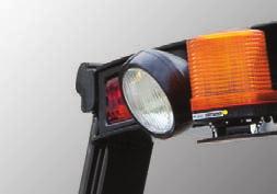 Safety lamps and rear reflectors Halogen headlights and rear LED