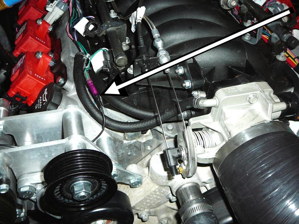 15. Route the green wire (labeled #902) and the black wire (labeled #992) to the A/C compressor. The #902 wire is the PCM controlled A/C compressor clutch activation wire.