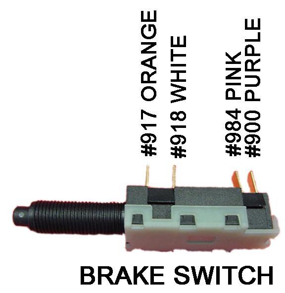 See figure below for the proper connection of these wires to a factory GM cruise control switch part number 25111262.