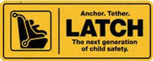 SAFETY Lower Anchors And Tethers For CHildren (LATCH) Restraint System ing position. These anchorages are used to install LATCH-equipped child seats without using the vehicle s seat belts.