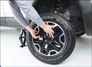 Mounting Spare Tire Your vehicle may be equipped with a compact spare tire or a limited use spare tire. Refer to Tires General Information in Servicing And Maintenance in your Owner s Manual at www.