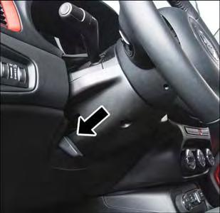 GETTING TO KNOW YOUR VEHICLE STEERING WHEEL Tilt/Telescoping Steering Column This feature allows you to tilt the steering column upward or downward.