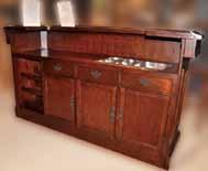 5 Ht Base Item # 1200-06-H 77 W x 15 D x 42 Ht Hutch Burnished Cherry Stainless Steel Dry Sink Stainless Steel Condiment