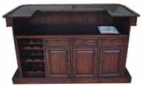Back Bar and Hutch Feature Led Lighting, Felt Lined Drawers, Entertainment area for most 32 TV s or