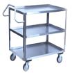 HS-W Available in 2 Sizes with 3 Shelves Plastic Utility Cart Model PCU