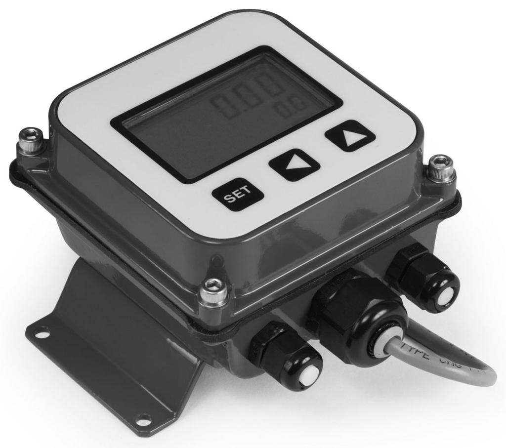 FT400-SERIES Rate/Total Indicator FEATURES Simple Setup Battery (FT415) or Loop Powered (FT420) Remote or Flow Sensor Mounted Indicator Rugged Metallic Housing Non-volatile Memory APPLICATIONS Water
