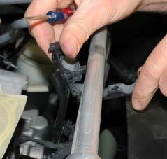 Remove the EVAP hose from the EVAP solenoid and