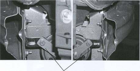 7) Remove the bumper re-enforcement and horn brackets.