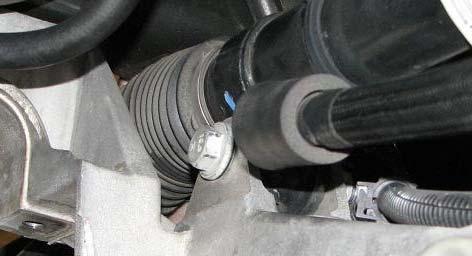 76. Use a 10mm socket to remove driver side ride height sensor bolt. 77.