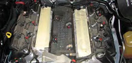 Use a soft cloth to clean the intake flange of the cylinder heads,