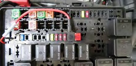 114. Open the fuse box and remove the fuse from location 39 (Power Steering / AC Clutch 10A - See reverse of fuse