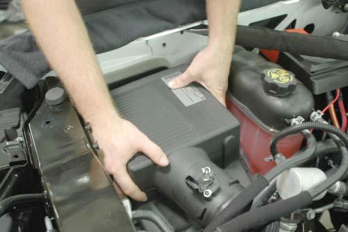 Replace the factory air box by