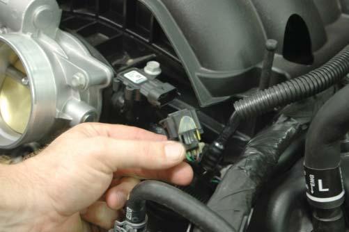 17. Unplug the electrical connector from the MAP sensor.