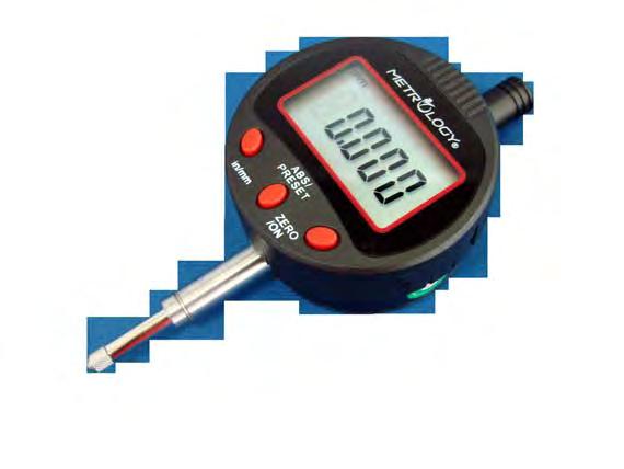 Attached to machine table or setting gauge for measuring movement positions and distances.
