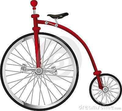 ii) The bicycle shown in Fig. 3.10 has the following dimensions: Big wheel diameter: 82.8 cm Small wheel diameter : 17.3 cm Big axle diameter: 3.6 cm Small axle diameter: 0.8 cm Fig 3.10: Bicycle.