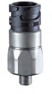 M. 00 hex 4 integrated Diaphragm pressure switches with integrated bayonet connector NC or NO, maximum operating voltage up to 4 V Zinc-plated steel (Cr VI-free) Overpressure safety up to 00 bar)