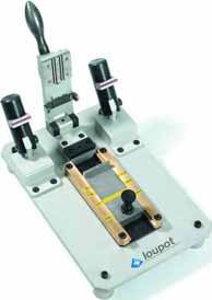 AXOSPLICE SMD tape splicing system Using the SMD tape splicing system ensures that SMD components tapes can be joined securely and quickly with special brass shim.