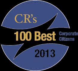Best Corporate Citizens, 2007 2013; Ranked #4 for 2013 One