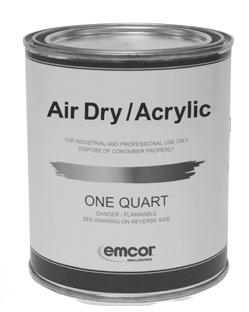 Touch Up or Refinishing Paint [ Select items available. Refer to the Instant Emcor catalog.