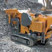 Mobile track impact crushers and