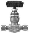 1700 Series Flow Curves How to Order: Standard Valves 1700 Series: Globe Pattern Metal stem tip for service to +450 F (+232 C) 0.187 (4.7mm) orifice/0.