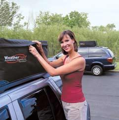 Expand Your Cargo Capacity RackSack A. The WeatherTech RackSack expands your cargo carrying capacity a whopping 13 cubic feet, and measures 39" x 32" x 18".