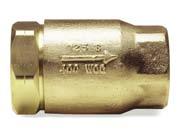 Bronze Ball Cone Check Valve 61 Series 61-100 SHOWN Prevents reverse flow with minimum change in flow velocity.