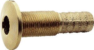 Thru-Hull Connections and Components Recommended for use above the waterline; 85-5-5-5 bronze. Thru-Hull Connections - Barbed (Excludes 1/2, 3/4 ) Pipe Hose Max. Size Size Part No.