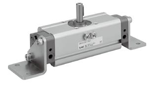 Rotary Actuator Rack & Pinion Type Series Dimensions/Foot Type: ClRA1LS : 3 Auto switch 44 A port Foot bracket B port 28 4