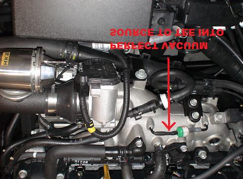 WWW.ATPTURBO.COM Page 4 of 6 E. Tee in the vacuum source into the new BOV using 3-way Tee F.
