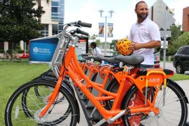 Bike-friendly City 30 bike share stations, 300 bikes 42 miles of urban trails
