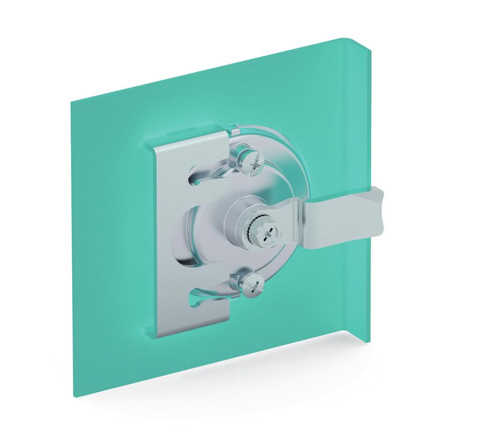 013 IRE-HOSE CABINET LOCK Designed for fire-hose cabinet Special fixing plate supplied for easy fixing lush design provides