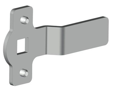 035 STEEL CUPBOARD LOCK Suitable for steel cupboards Easy rod assembly with special fixing plate
