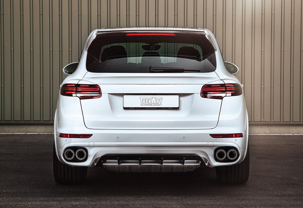 Tail Light Covers The four piece set of trims offer the tail lights of the Porsche Cayenne an improved dynamic look.
