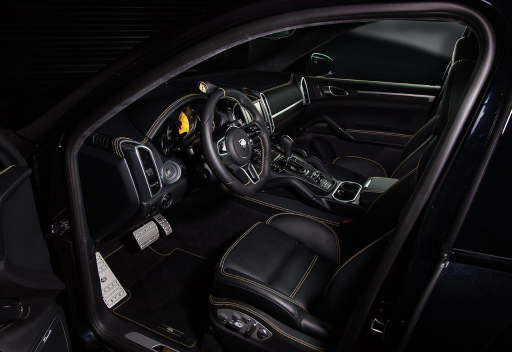Contrast stitch TECHART can offer contrast stitch across the entire interior. Provided in any colour of your choice.