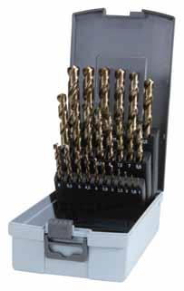 5 mm increments supplied in light-weight polystyrene box replacement drills and