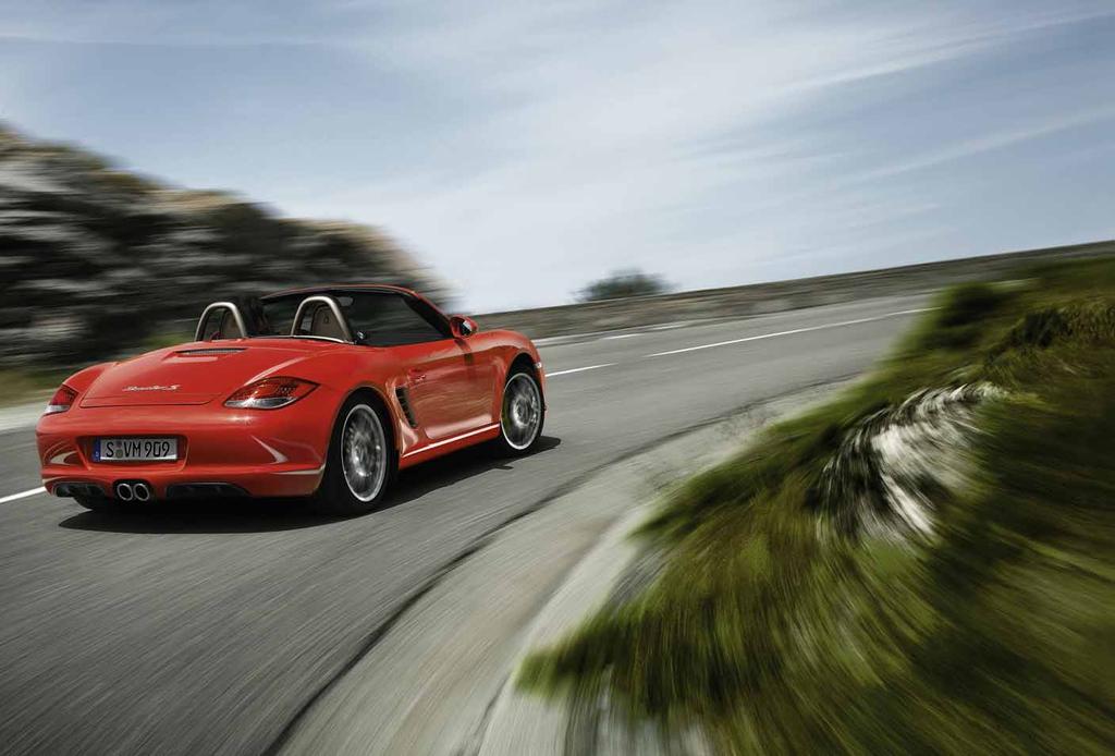 The Boxster S. The Boxster S presents an even more athletic interpretation of the roadster concept. More intense and more efficient. The car s eager propulsion is provided by a 3.