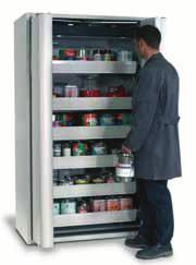 door closing system High convenience and safety - Integrated door open arrest system - the arrested doors enable you to safely store or remove containers in the cabinet - Closing element with