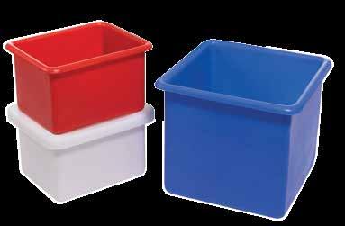 Tanks Our long-lasting tanks come in a range of bright bold colours for the effective storage and organisation of product and ingredients.