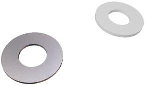 Washers are used to distribute the load from the bolt head or nut. Washers are also used as spacers and to reduce friction between rotating components.