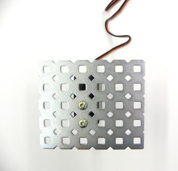 Metal plate (5 x 6 holes) (1) - Metal strap (1 x 7